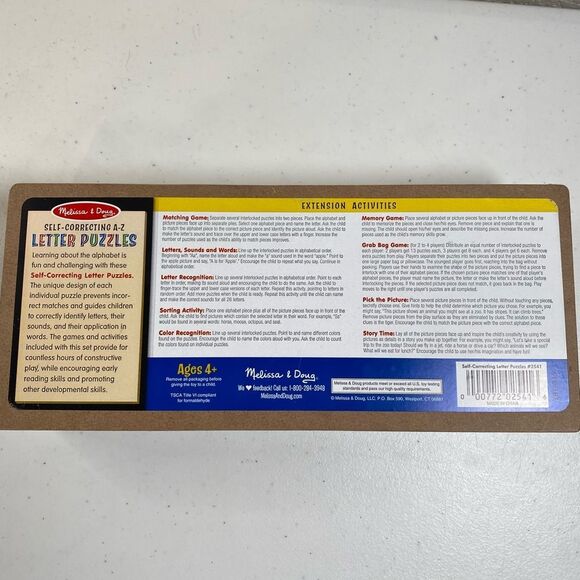 EUC Melissa & Doug Self Correcting Educational Wooden Animal and Number Puzzle - Picture 3 of 5